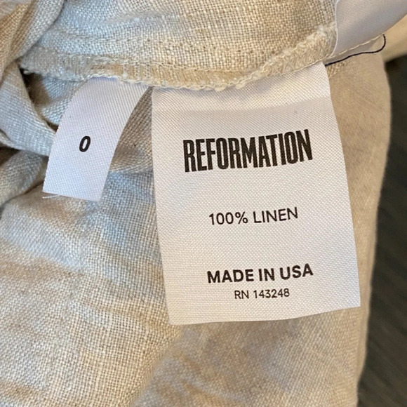 Reformation Torta Linen Jumpsuit in Sand Beige 33599 - Picture 13 of 15